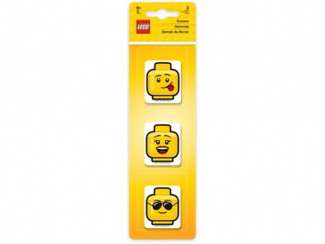 LEGO guma hlavy 3 ks – Iconic