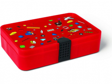 LEGO Iconic úložný box s priehradkami – červená