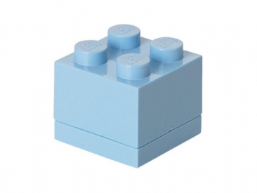 LEGO minibox 46x46x43mm – svetlomodrý