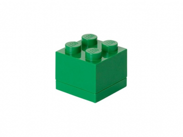 LEGO minibox 46x46x43mm – tmavozelený