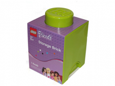 LEGO úložný box 125x125x180mm – Friends svetlozelený