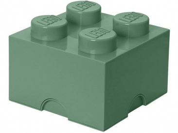 LEGO úložný box 250x250x180mm – army zelená