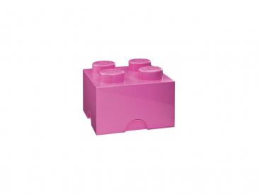 LEGO úložný box 250x250x180mm – ružový
