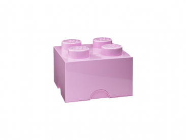 LEGO úložný box 250x250x180mm – svetloružový