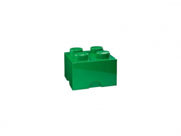 LEGO úložný box 250x250x180mm – tmavozelený