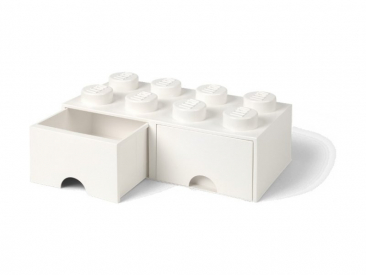 LEGO úložný box so zásuvkami 250x500x180mm – biely