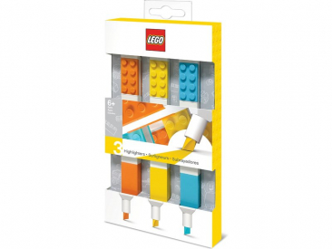 LEGO zvýrazňovače, mix farieb 3 ks