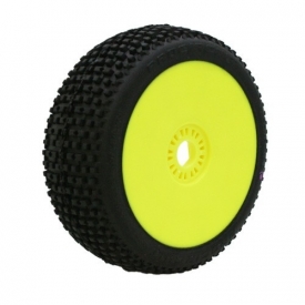 MARATHON (super soft/fialová zmes) Off-Road 1: 8 Buggy gumy nalepené na žltých diskoch