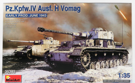 Miniart Krupp H Vomag Vojenský tank jún 1943 1:35 /