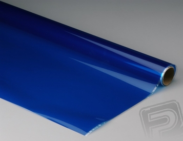 Monokote transparentný 182x65cm modrý