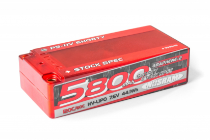 P5-HV Shorty Stock Spec GRAPHENE-2 5800mAh Hardcase – 7,6V – 120C/60C