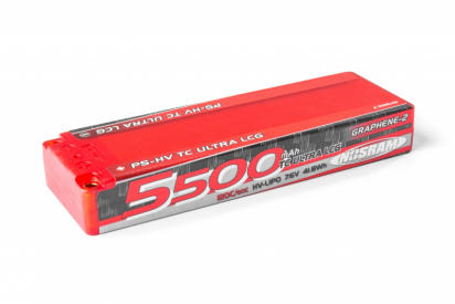 P5-HV TC Ultra LCG GRAPHENE-2 5500mAh Hardcase Battery – 7.6V LiPo – 120C/60C
