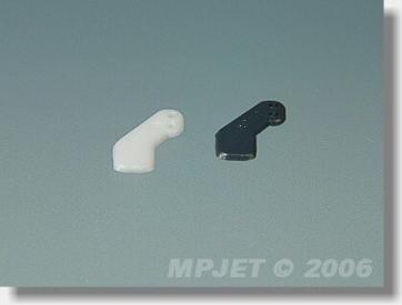 Páka micro typ 1, priemer otvoru 1, biela, balenie po 2 kusoch