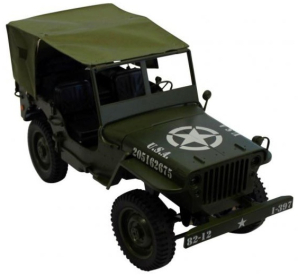 Plachtová strecha na vojenský automobil Jeep Willys