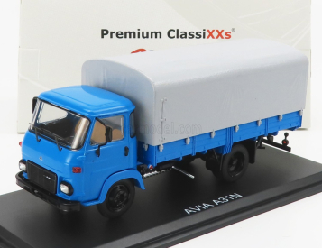 Premium classixxs Avia A31n Truck Telonato (base Saviem) 1986 1:43 Modrá Sivá