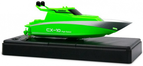 RC čln Mini závodná jachta, zelená