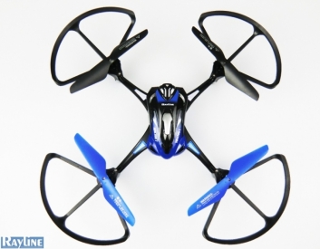 RC dron Rayline R8 s on-line FPV prenosom, modrá