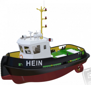 RC stavebnica Hein prístavný remorkér 1:50 kit