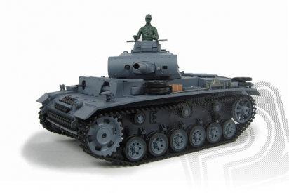 RC tank 1:16 Panzerkampfwagen III Ausf. L dym. a zvuk. efekty