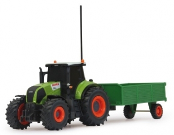 RC Traktor Axion Claas 850 s prívesom 1/28