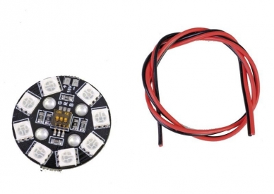 RGB LED PCB guľatý 4S 16V s DIP-prepínačmi