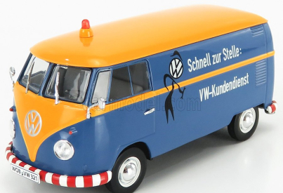 Schuco Volkswagen T1b Van Vw-kundendienst 1962 1:32 Modrá žltá