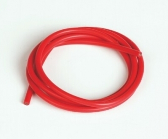 Silikónový kábel 2,6qmm, 13AWG, 1meter, červený