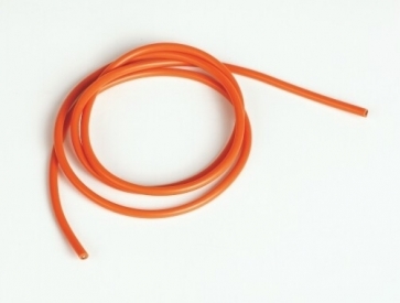 Silikónový kábel 3,3qmm, 12AWG, 1 meter, oranžový