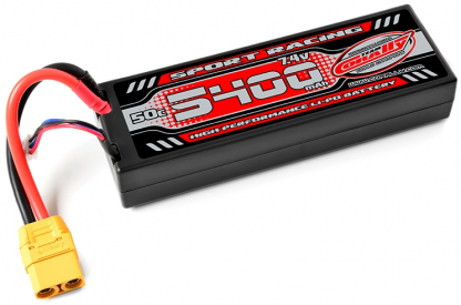 BAZÁR – Sport Racing 50C – 5400mAh-7,4V-LiPo Stick Hardcase-XTT90 (s TRAXXAS adaptérem)