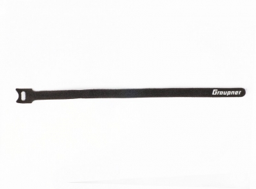Sťahovací pásik suchým zipsom 300mm GRAUPNER , čierny (10 ks)