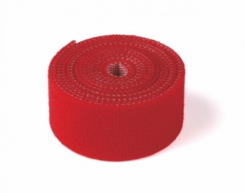 Suchý zips obojstranný 1000mm, červený