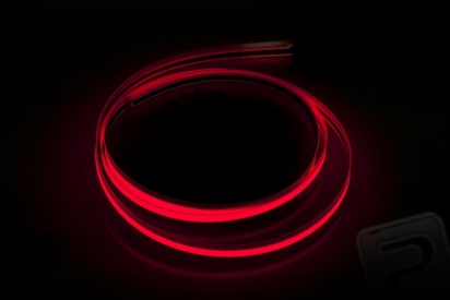 Svietiaca páska 120 cm (šírka 6 mm) červená