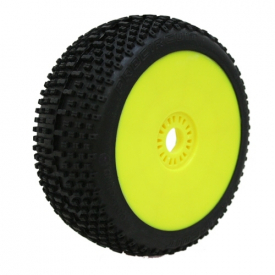 SWEET SHOT (super soft/fialová zmes) Off-Road 1 : 8 Buggy gumy nalep. na žltých disk. (2 ks)