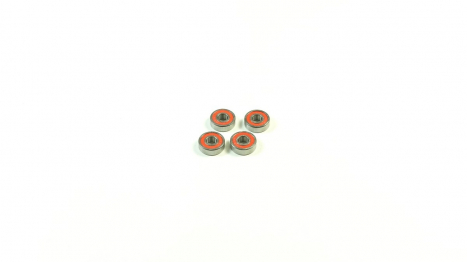SWORKz guľkové ložiská s červenou gum. prachovkou 5 x 13 x 4 mm, 4 ks