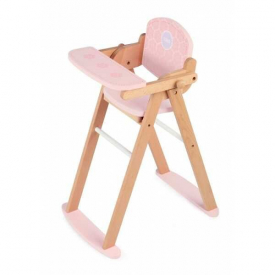 Tidlo Drevená stolička na kŕmenie bábik poškodený obal
