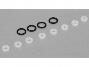 TLR prachovky X-Ring (8), Lower Cap (4): 8X