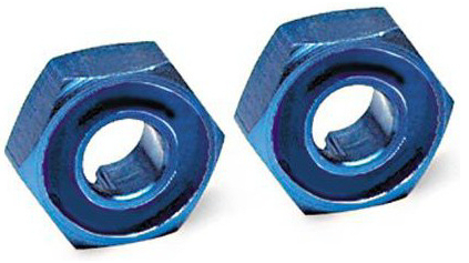 Traxxas náboj kolesa hliníkový modrý (2)