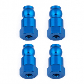 Vrchné modré hliníkové vložky tlmičov, 14 mm, 4 ks