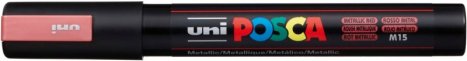Akrylový popisovač UNI POSCA PC-5M 1,8-2,5mm – červená metalíza