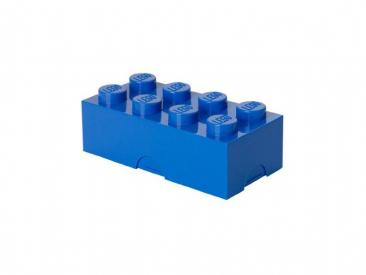 LEGO box na desiatu 100x200x75 mm – modrý