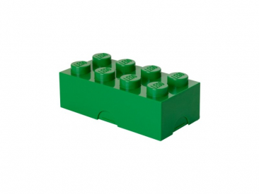 LEGO box na desiatu 100x200x75mm – tmavozelený