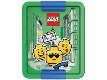 LEGO box na desiatu 170x135x69 mm – Iconic Boy modrý
