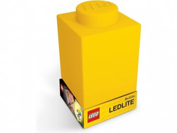 LEGO nočná lampička Silikónová kocka žltá