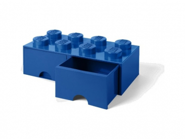 LEGO úložný box so zásuvkami 250x500x180mm – modrý