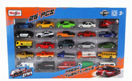 Maisto Porsche Set Assortment 25 Cars Pieces 1:64 rôzne
