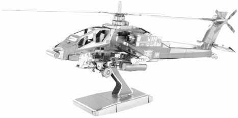 Oceľová stavebnica AH-64 Apache