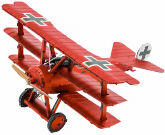 Oceľová stavebnica Tri-Wing Fokker Red Baron