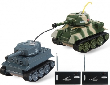RC tanky mini bojujúce Tiger vs T-34