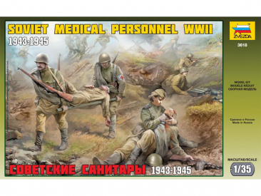 Zvezda figúrky – ruskí zdravotníci WWII (1:35)