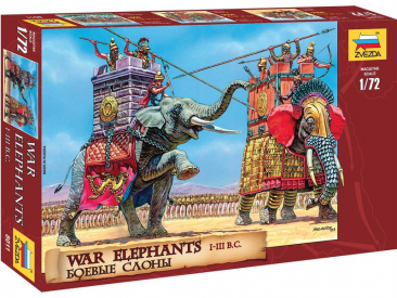 Zvezda figúrky War Elephants III-II B. C. (1:72)